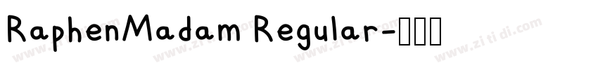 RaphenMadam Regular字体转换